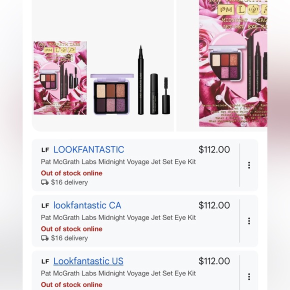 Pat McGrath Jet Set Eye Kit in Midnight Voyage BNIB - Picture 10 of 10